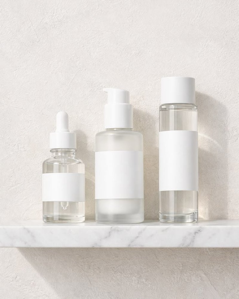 Serum and gel bottles