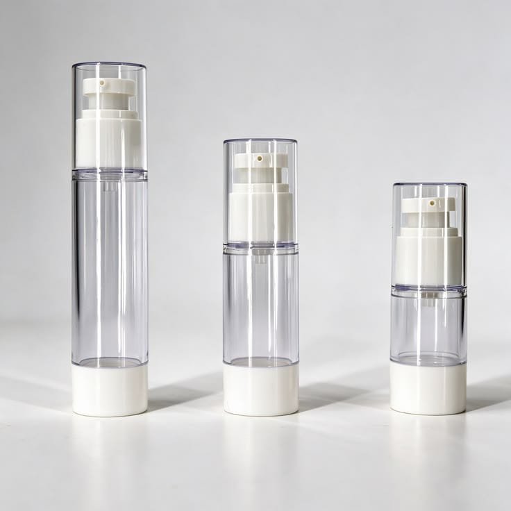 Airless pump bottles